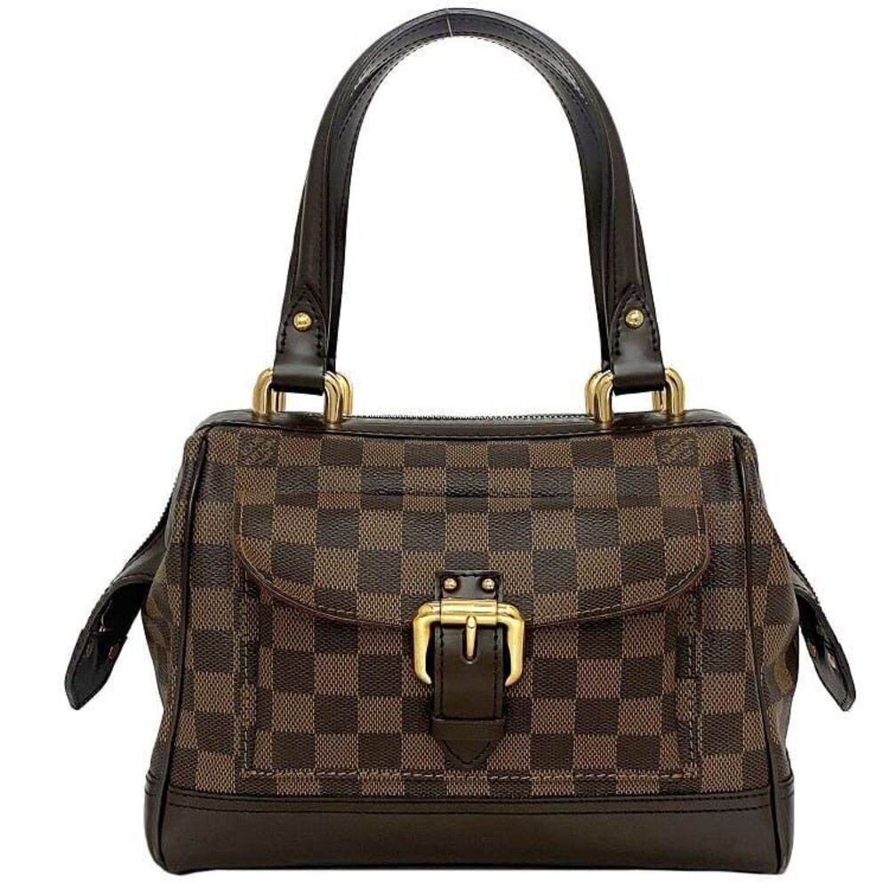 Louis Vuitton Knightsbridge Handbag brown Damier Ebene Brown canvas leather bag